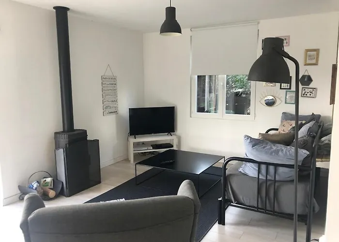 בית נופש Maison Proche Du Et Ocean Avec Jacuzzi Privatif קרקן